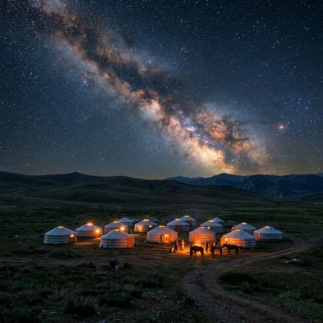 은하수가 쏟아지는 밤